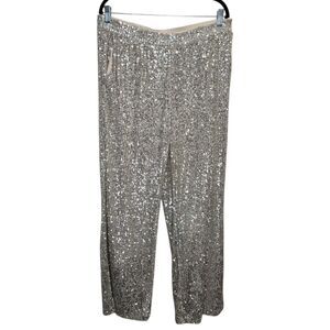 Cable & Gauge Silver Sequin Women's Pants